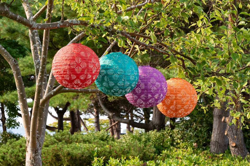 Solar Lanterns With Intricate Punched Designs