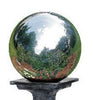 12 Inch Silver Stainless Steel Gazing Globe - inthegardenandmore.com