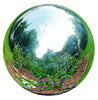 12 Inch Silver Stainless Steel Gazing Globe - inthegardenandmore.com