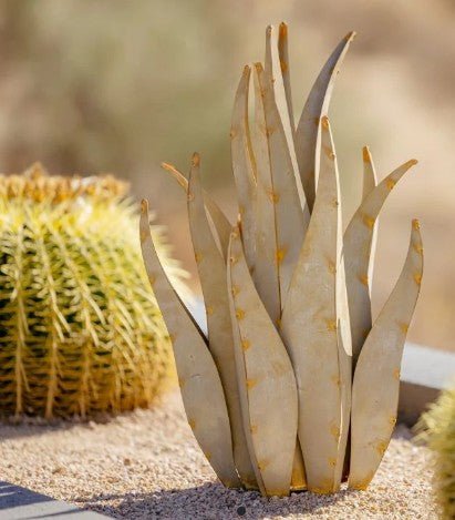 Agave Emperor Succulent Metal Yard Art Sculptures - inthegardenandmore.com