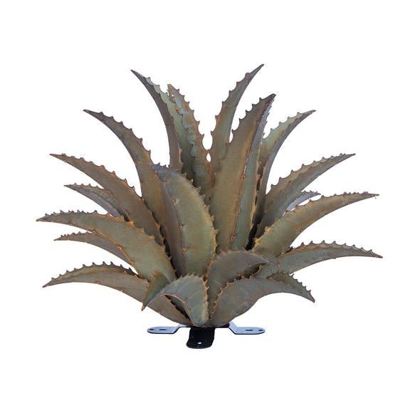 Agave Sawtooth Succulent Metal Yard Art Sculpture - inthegardenandmore.com