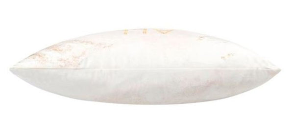 All You Need Is Love, Embellished Ivory Velvet with Gold Word Throw Pillow - inthegardenandmore.com