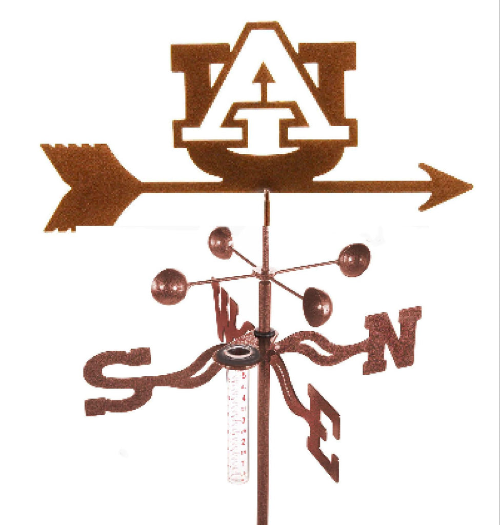 Auburn University Tigers Collegiate Rain Gauge Garden Stake Weathervane - inthegardenandmore.com