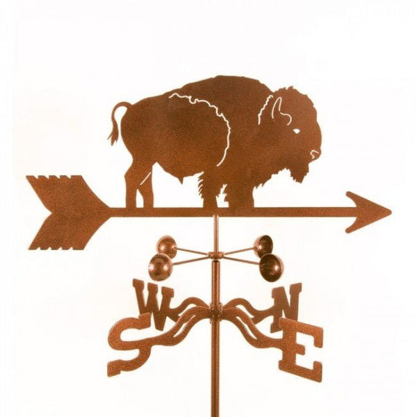 Bison Rain Gauge Garden Stake Weathervane - inthegardenandmore.com