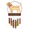 Black Scottie Dog Glass and Metal Wind Chime Suncatcher - inthegardenandmore.com