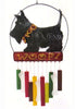 Black Scottie Dog Glass and Metal Wind Chime Suncatcher - inthegardenandmore.com