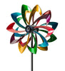 Blades of Color Solar Lighted LED Bi - Directional Kinetic Wind Spinner - inthegardenandmore.com