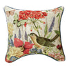 Bloom With Grace Flowers and Birds Word Lumbar Indoor Accent Pillows (set of 2) - inthegardenandmore.com