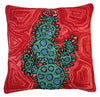 Blooming Cactus 20” Hand Hooked Wool Pillow - inthegardenandmore.com