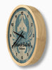 Blue Crab Rustic Casual Wall Clock - customizable - inthegardenandmore.com