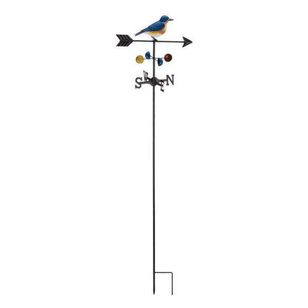 Bluebird Metal Weathervane Garden Stake - inthegardenandmore.com