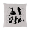 Born to Fish, Forced to Work Reversible Indoor/Outdoor Pillows (Set of 2) - inthegardenandmore.com