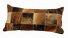 Brindle Cowhide Patchwork Lumbar Pillow (24”x12”) - inthegardenandmore.com