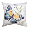 Butterfly Shine and Bloom Reversible Indoor Outdoor Word Pillows – 18” - inthegardenandmore.com