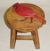 Cardinal Handcrafted Wood Stool Footstool - inthegardenandmore.com