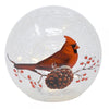 Cardinals Appear When Angels Are Near LED Lighted Crackle Glass Globe Lantern - inthegardenandmore.com