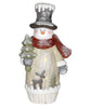 Christmas Snowmen and Santa LED Door Greeter Statuary – Set of 3 - inthegardenandmore.com