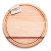 Circular Maple and Mahogany Wood Carve, Cut and Serving Board (customizable) - inthegardenandmore.com