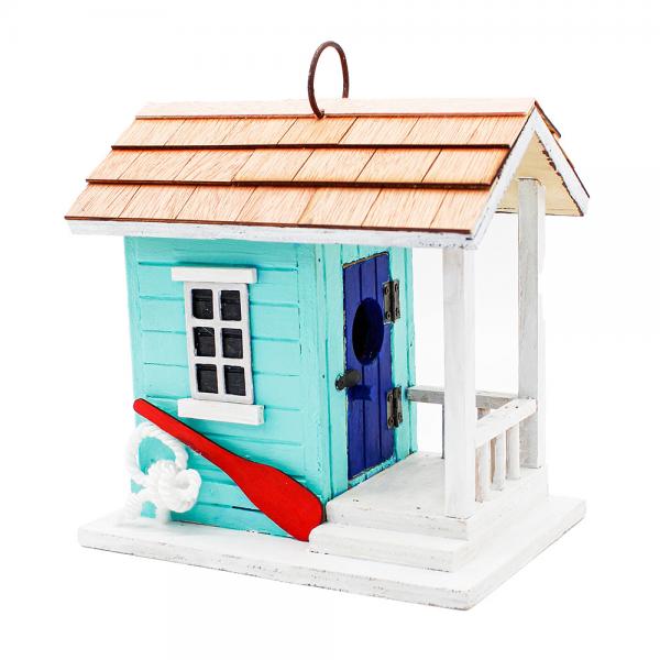 Coastal Charm Hanging Boat Shack Birdhouse - inthegardenandmore.com