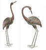 Coastal Crane Metal Garden Statuary - inthegardenandmore.com