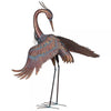 Copper Patina Dancing Heron Metal Yard Art Sculpture - inthegardenandmore.com