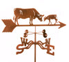 Cow and Calf Rain Gauge Garden Stake Weathervane - inthegardenandmore.com