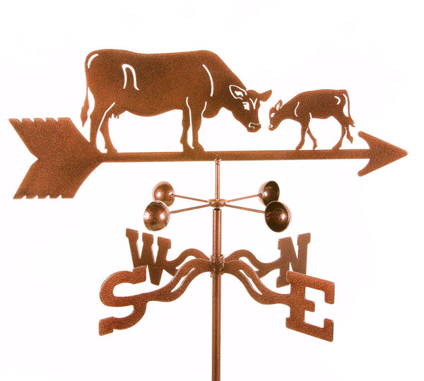 Cow and Calf Rain Gauge Garden Stake Weathervane - inthegardenandmore.com