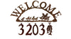 Crow Handcrafted Metal Welcome Address Sign - inthegardenandmore.com