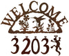 Crow Handcrafted Metal Welcome Address Sign - inthegardenandmore.com