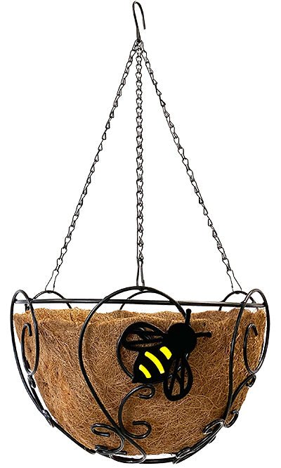 Decorative Metal Bee Garden Hanging Planter - inthegardenandmore.com