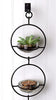 Double Metal and Glass Hanging Wall Terrarium / Candle Holder / Bird Feeder - inthegardenandmore.com