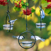 Double Metal and Glass Hanging Wall Terrarium / Candle Holder / Bird Feeder - inthegardenandmore.com