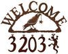 Ducks Handcrafted Metal Welcome Address Sign - inthegardenandmore.com