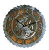 Ducks Handcrafted Rustic Metal Wall Clock - 12" - inthegardenandmore.com