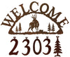 Elk Handcrafted Metal Welcome Address Sign - inthegardenandmore.com