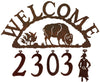 Elk Handcrafted Metal Welcome Address Sign - inthegardenandmore.com