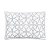 Embellished Ivory Velvet and Silver Embroidered Throw Pillows - inthegardenandmore.com