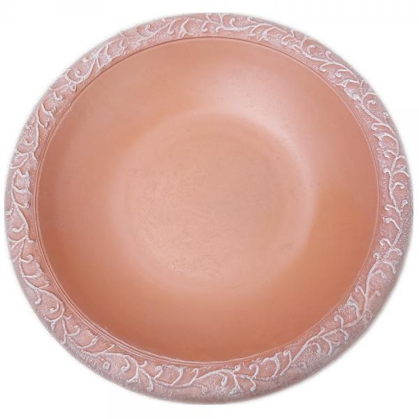 Fiber Clay Replacement Birdbath Top - available in 9 colors - inthegardenandmore.com