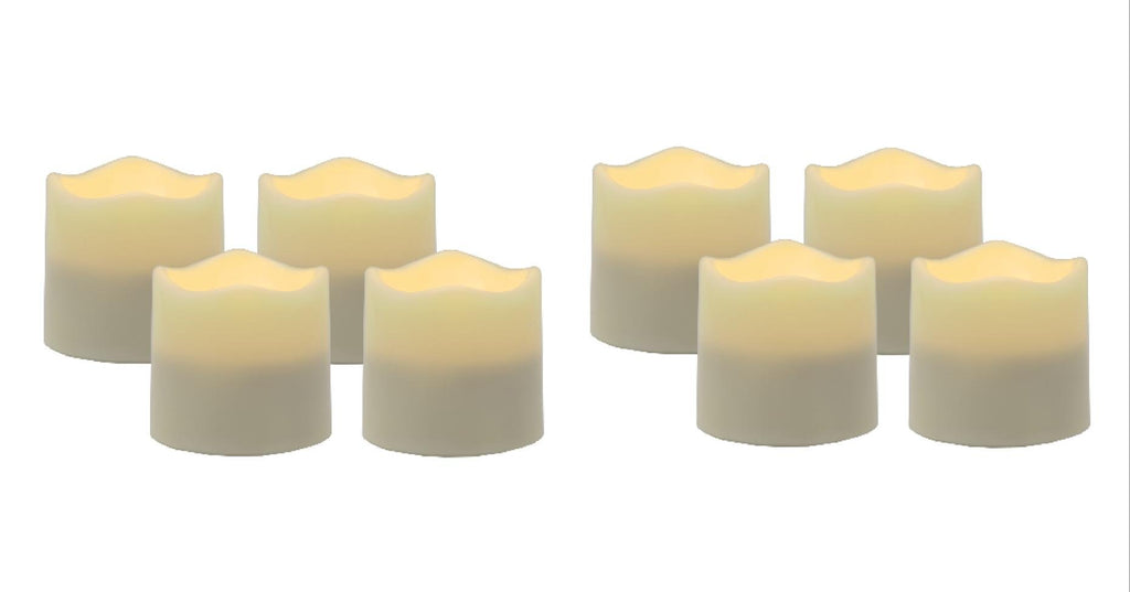 Flameless LED Tea Light Candles with Timer (Set of 8) - inthegardenandmore.com