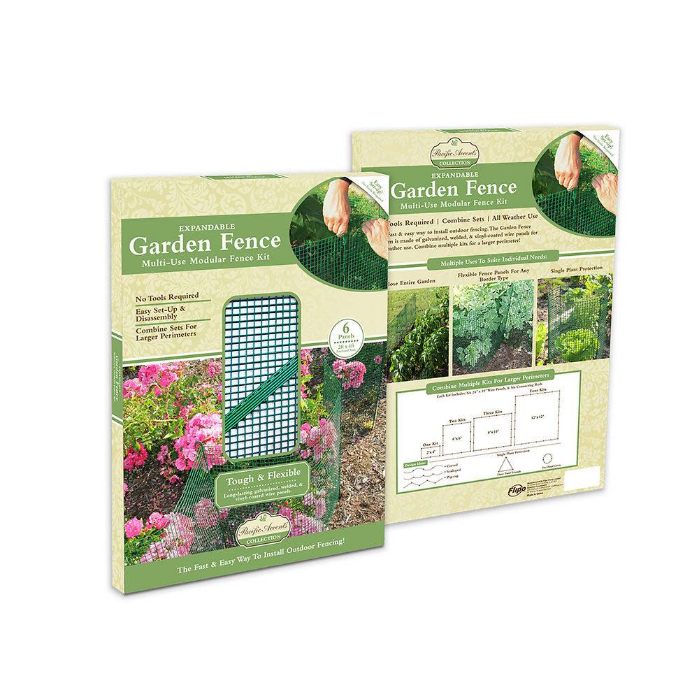 Flexible Modular Garden Fence System Kit - inthegardenandmore.com