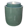 Glazed Ceramic Rounded Egg Fountain – available in 4 colors - inthegardenandmore.com