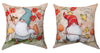 Gnomes in the Forest Reversible Indoor Outdoor Word Pillows – 18” - inthegardenandmore.com