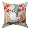 Gnomes in the Forest Reversible Indoor Outdoor Word Pillows – 18” - inthegardenandmore.com