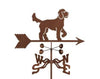 Golden Doodle Dog Rain Gauge Garden Stake Weathervane - inthegardenandmore.com