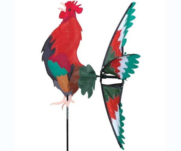 Good Day Rooster Garden Wind Spinner - inthegardenandmore.com