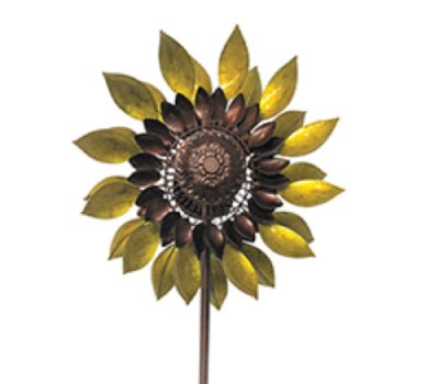 Greek Helios Sun Flower Kinetic Wind Spinner - inthegardenandmore.com