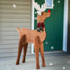 Handcrafted Wooden Reindeer Statue – Made in the USA - inthegardenandmore.com