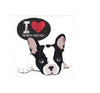 I Love French Bulldog Reversible Throw Pillows (Set of 2) - inthegardenandmore.com