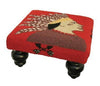 Indian Scout Handcrafted Hooked Wool Footstool - inthegardenandmore.com