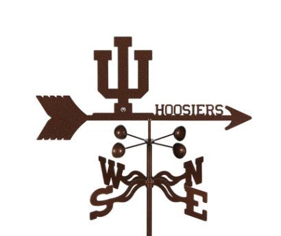 Indiana University Hoosiers Weathervane Rain Gauge Garden Stake Weathervane - inthegardenandmore.com